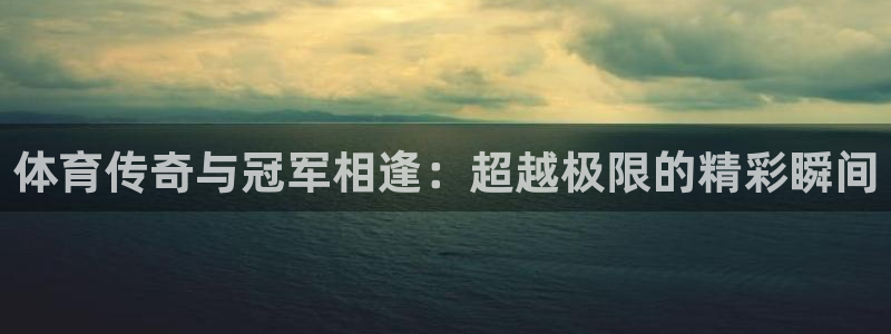 so米直播足球：体育传奇与冠军相逢：超越极限的精彩瞬间